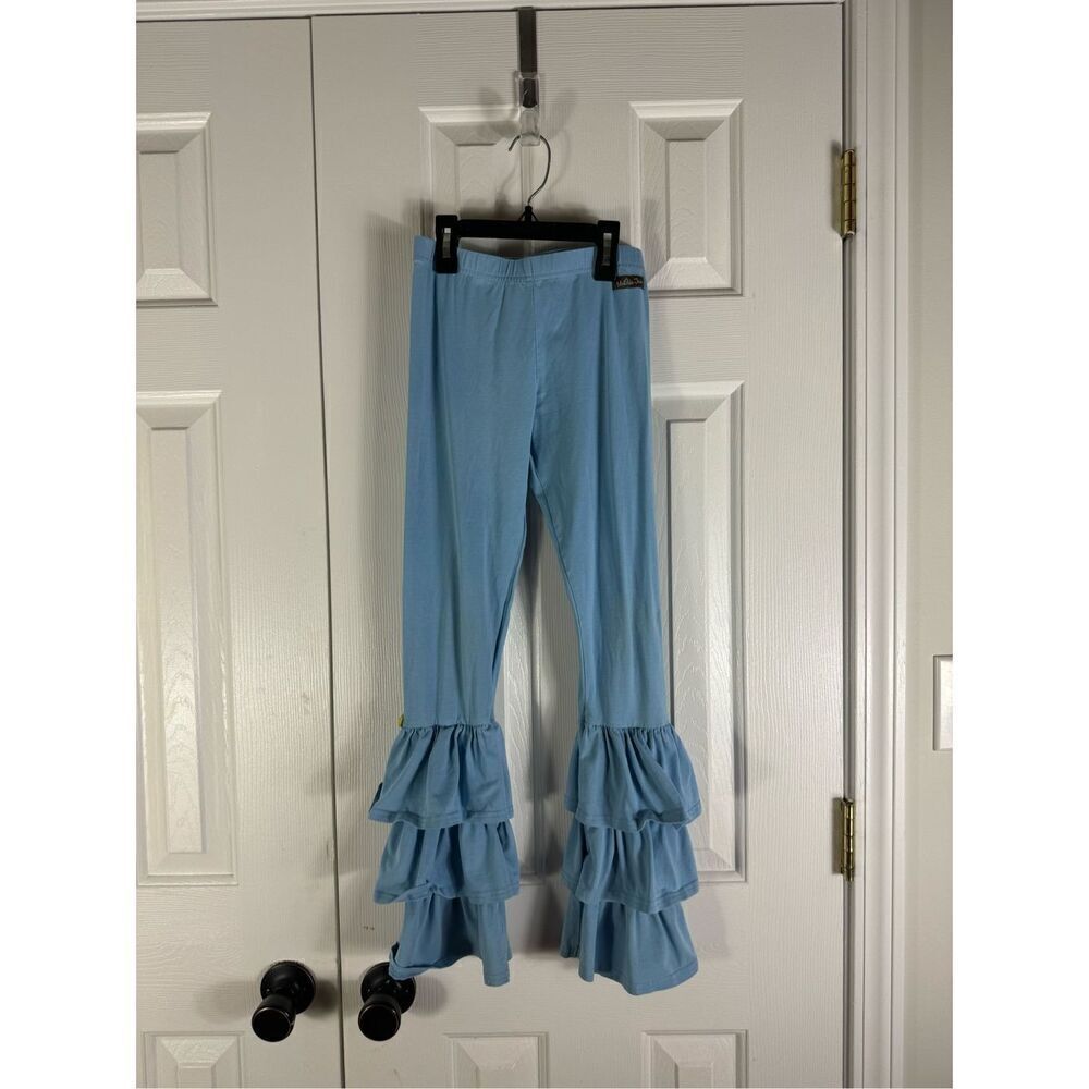 Matilda Jane Girls Blue Ruffle Pants Size 12